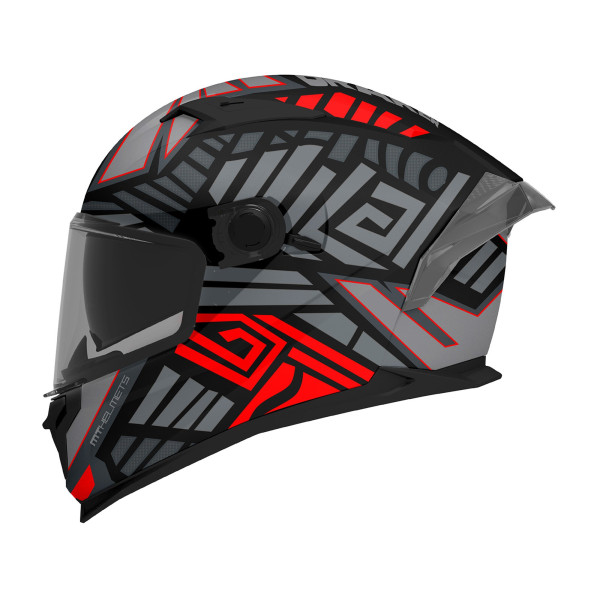 MT Helmets MT Braker SV Zebra B5 Matt Black Red